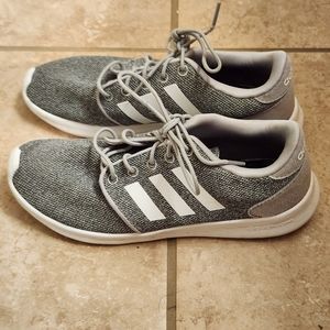 Adidas Cloudfoam Running Shoes HWI 28Y001 Size 8 Womens White Grey